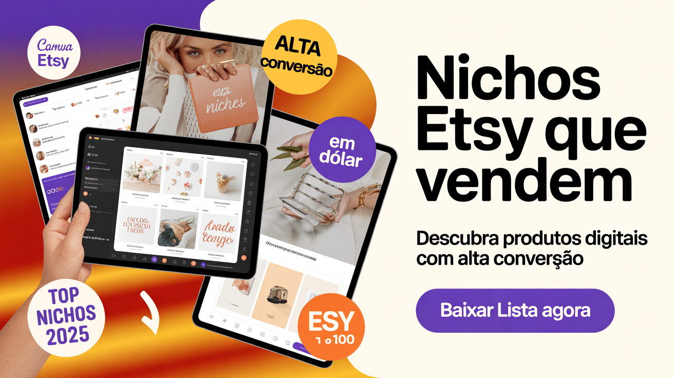 Lista: Nichos Etsy de Alta Conversão — Produtos Digitais que Vendem em Dólar
